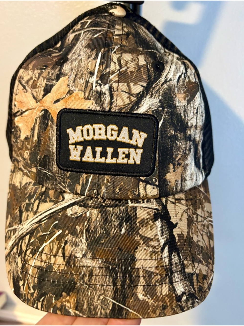 Morgan Wallen Camouflage Patch Trucker Hat